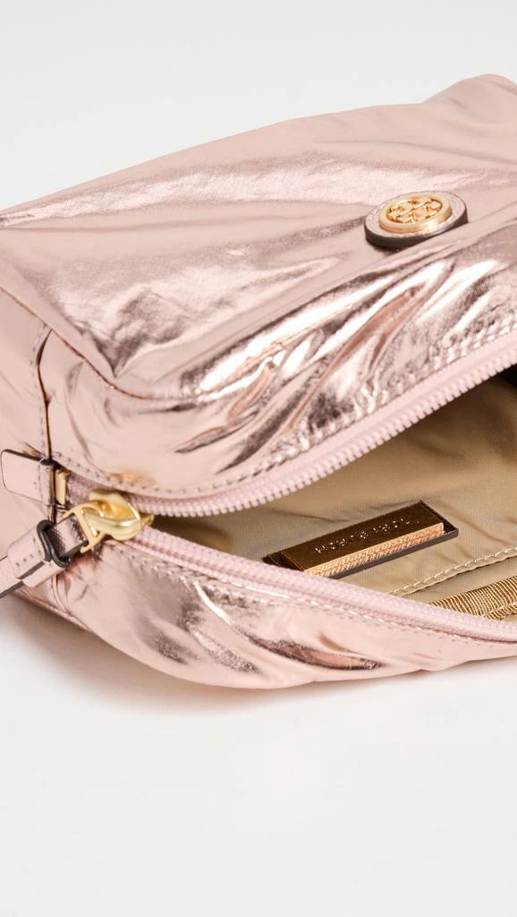 Tory Burch Virginia Metallic Curved Cosmetic Case 4