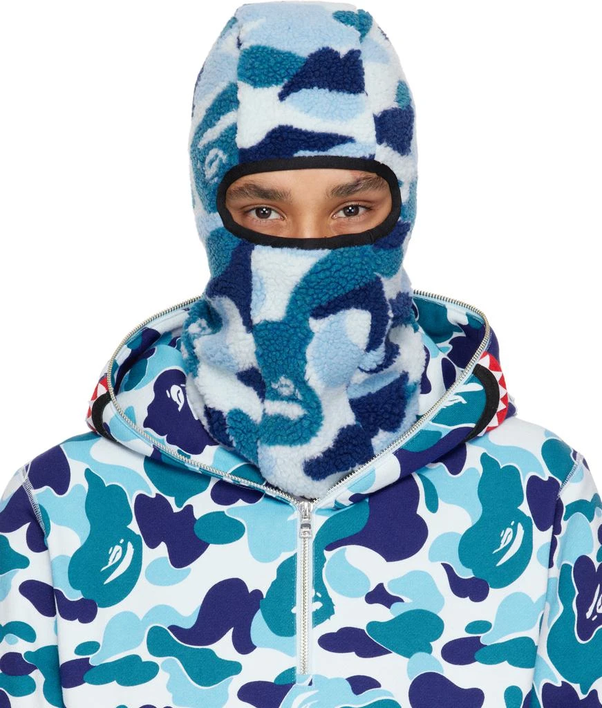 Bape Blue ABC Camo Boa Fleece Balaclava 1