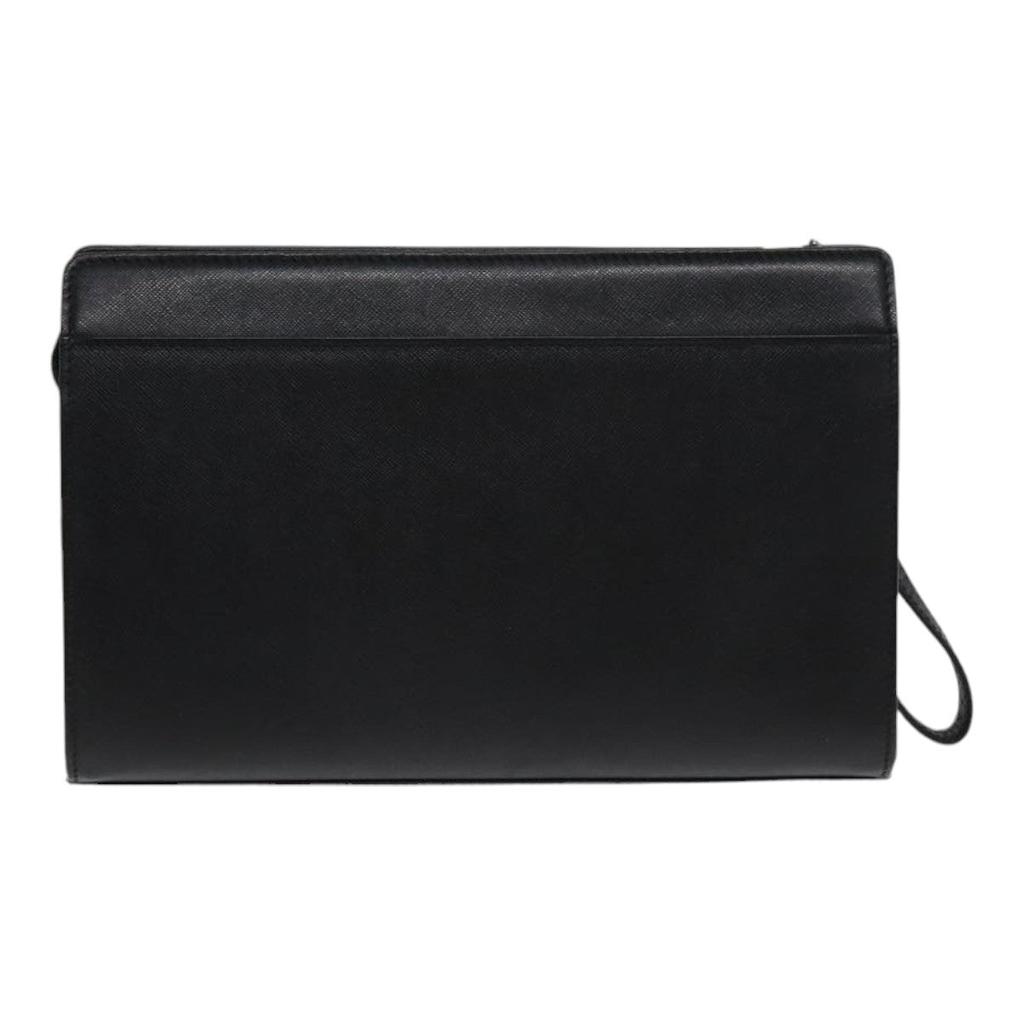 Burberry Zip Pouch Leather Leather Clutche & Pouche Bag (Pre-Owned)