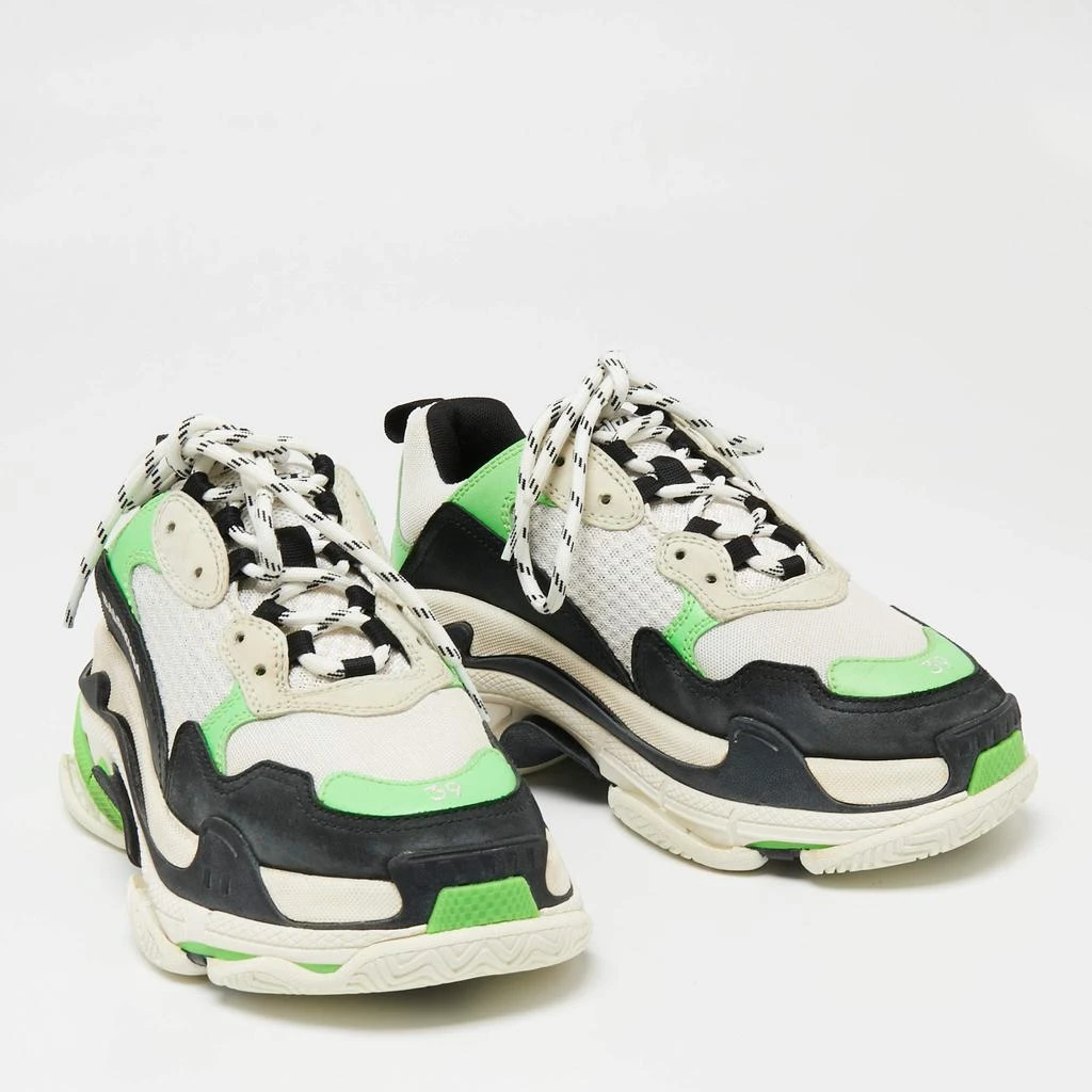 Balenciaga Balenciaga Multicolor Leather And Mesh Triple S Clear Sneakers Size 39 4
