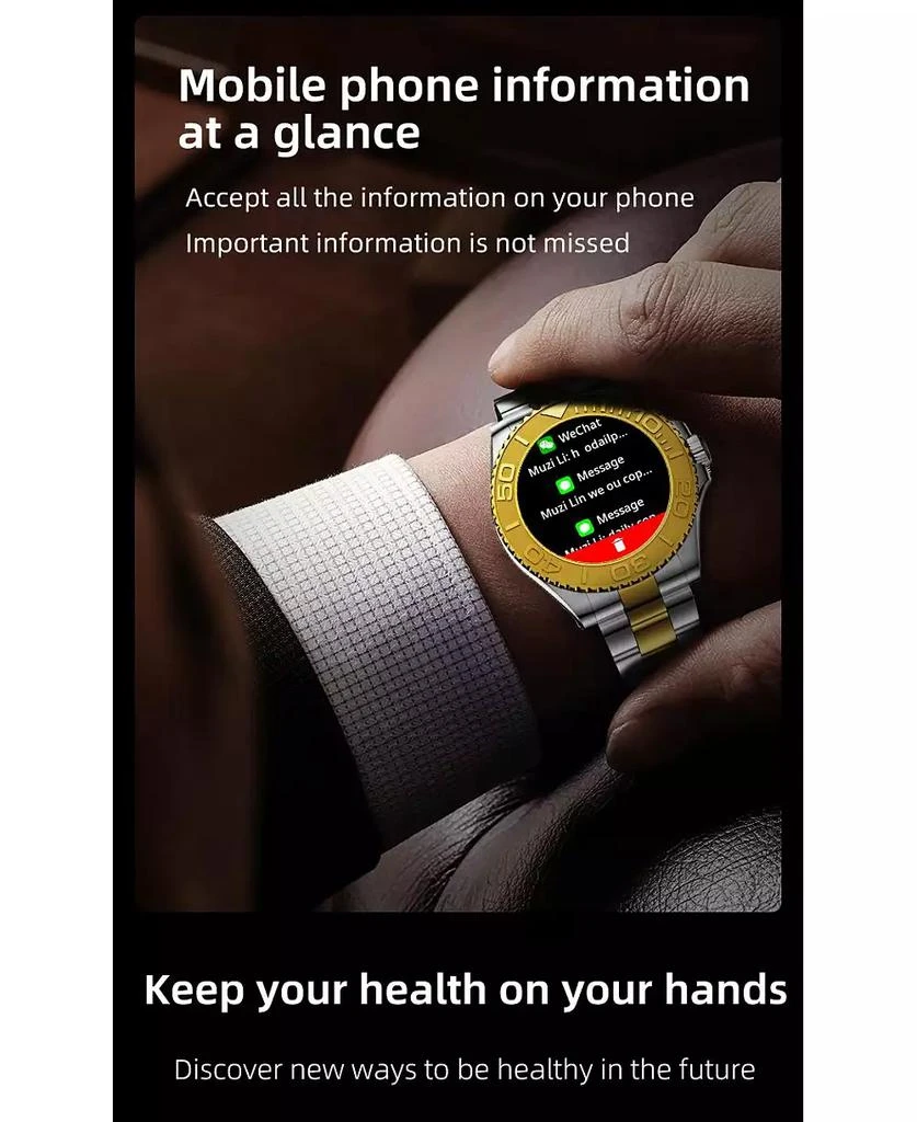 RUXING Smart 1.32" HD Smart Watch Multi-function With Bluetooth Calling Health Monitoring, IP67 for Women Men 10