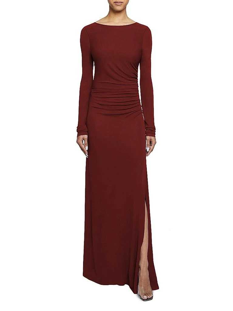 Santorelli Ruched Jersey Maxi Dress 2