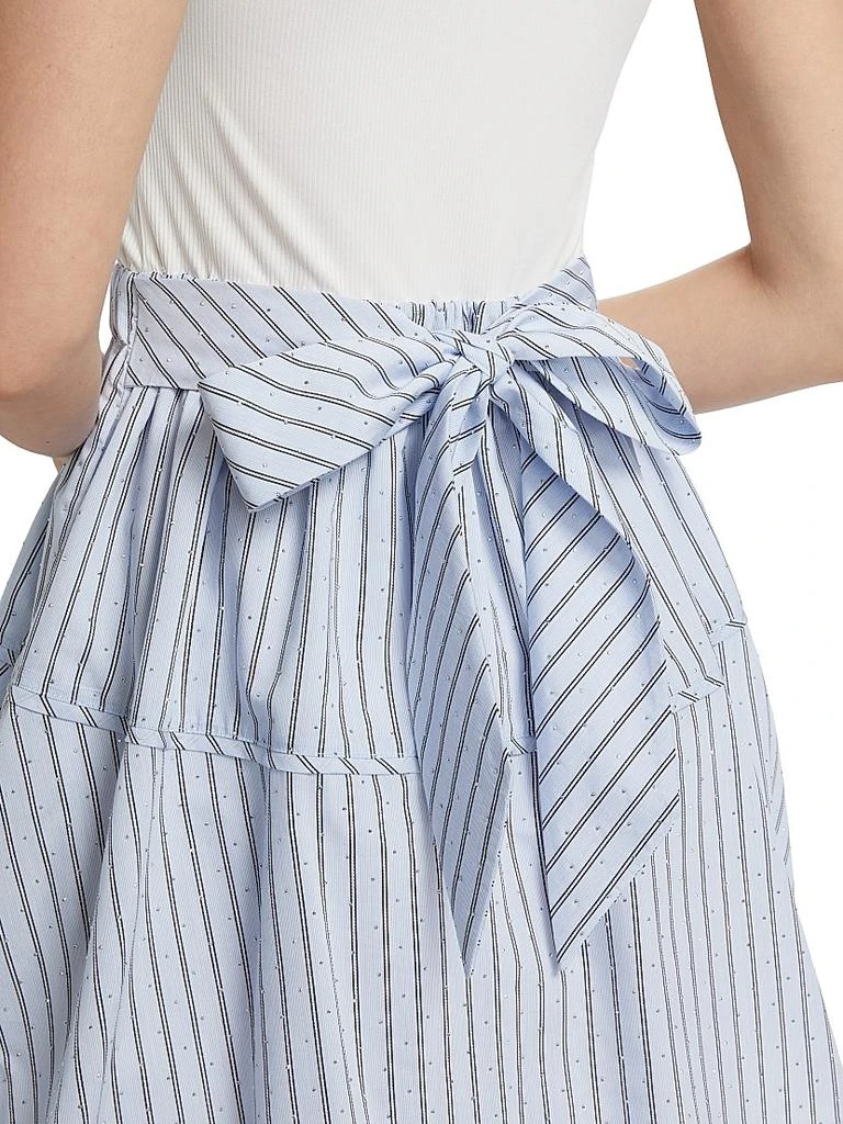 Ramy Brook Moxie Crystal-Embellished Striped Minidress 6