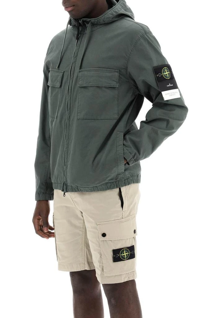 STONE ISLAND supima cotton twill stretch-tc jacket 4