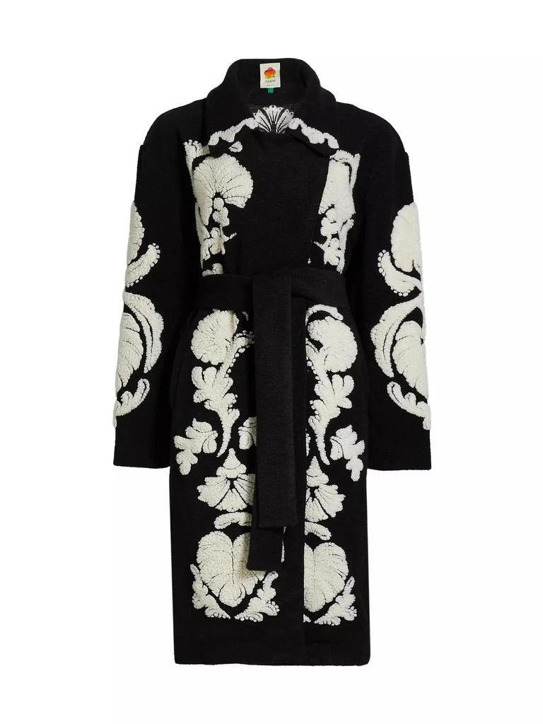 Farm Rio Helen Floral Fleece Coat 1