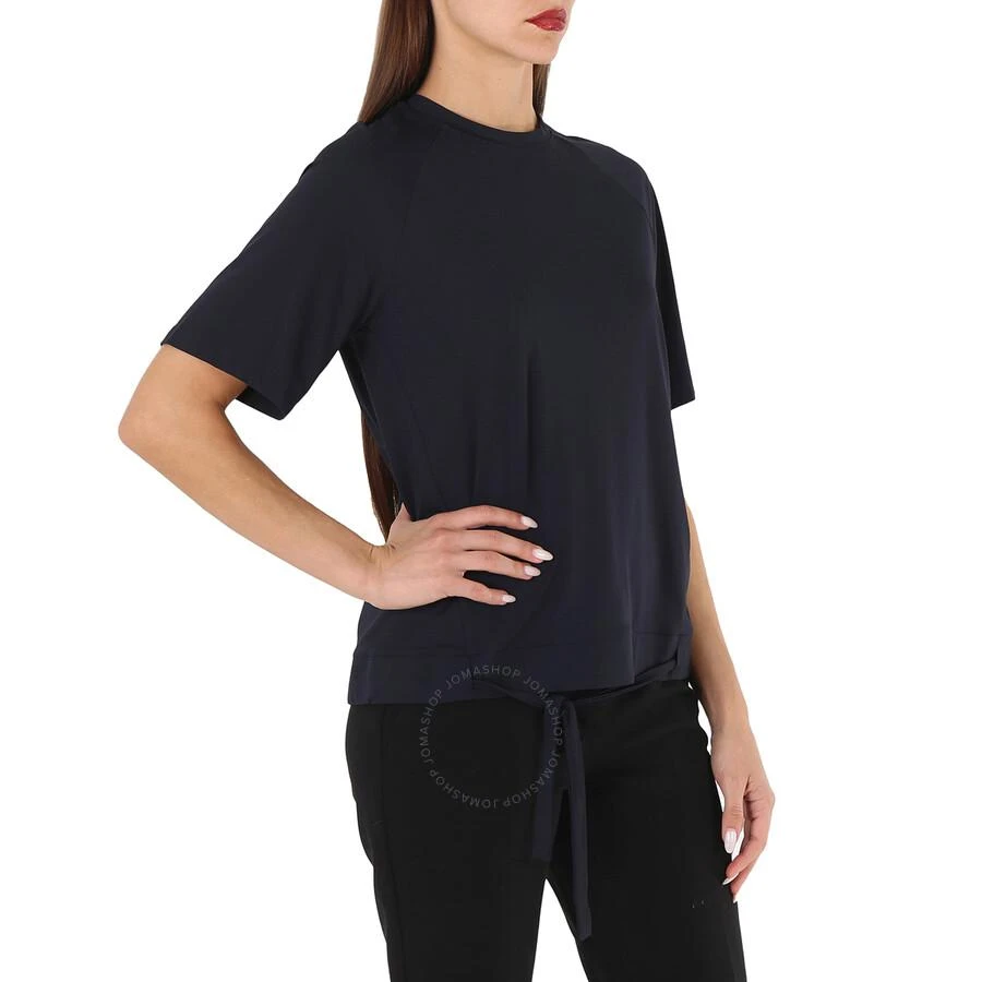 Save The Duck Ladies Navy Blue Ursa Drawstring-Hem T-Shirt 3