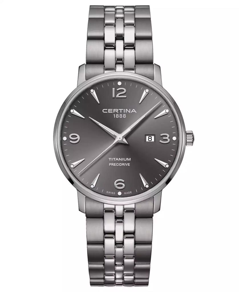 Certina Unisex Swiss DS Caimano Titanium Bracelet Watch 39mm