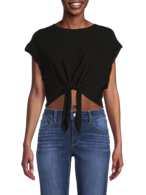 The Range Tie Front Crop Top