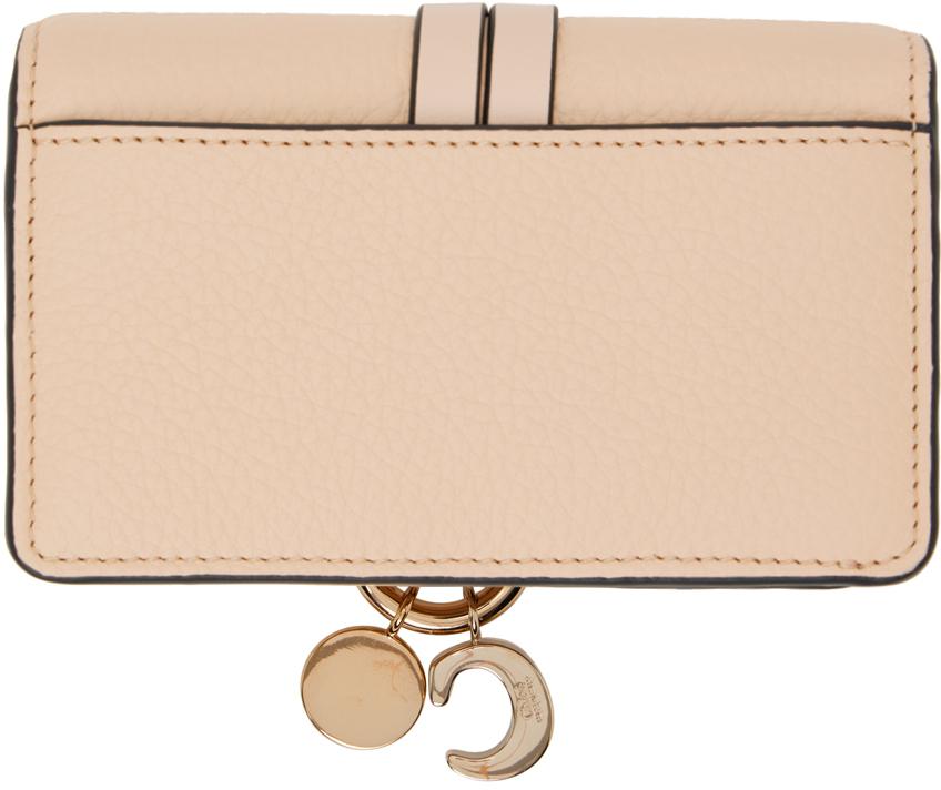 ★Chloe★24FW★ Alphabet Card Holder Pink CHC21WP944F576J5 Chloé Alphabet Card Holder In Grained Leather | Chloé US