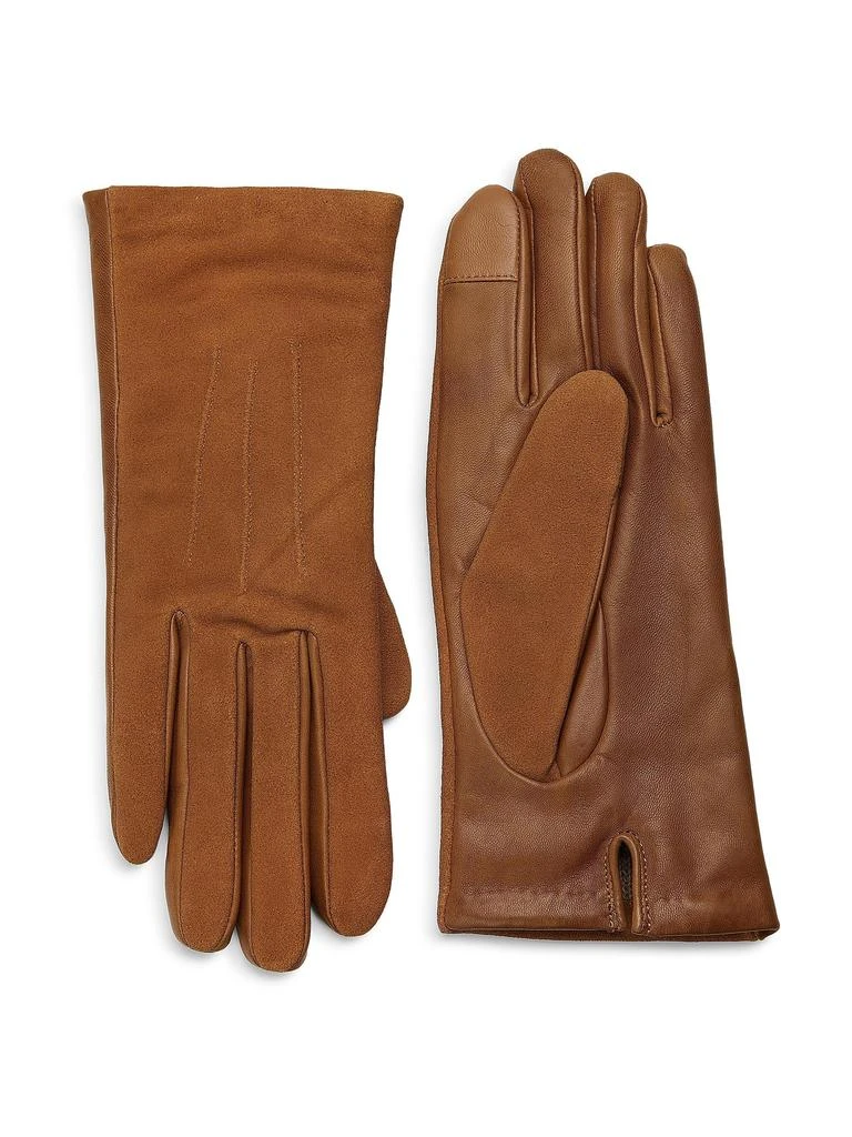 Carolina Amato Touch Tech Classic Leather Gloves 1