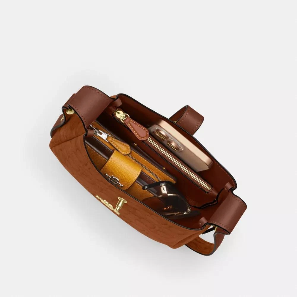 Coach Hadley Mini Crossbody Bag In Signature Suede 6