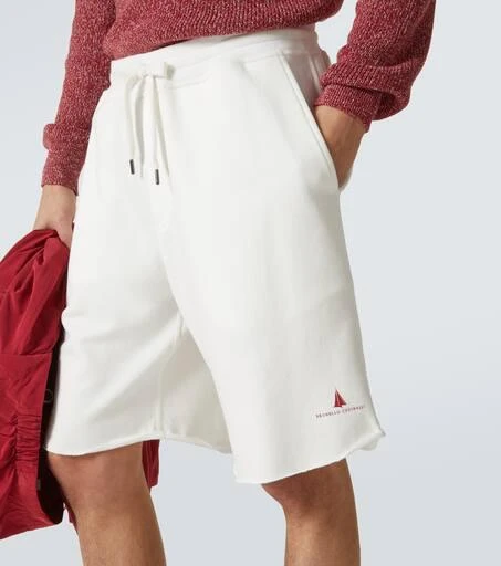 Brunello Cucinelli Cotton-blend jersey shorts 5