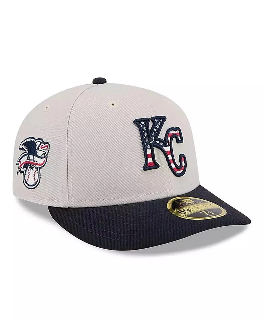 New Era Men's Black Kansas City Royals 2024 Fourth of July Low Profile 59FIFTY Fitted Hat 1