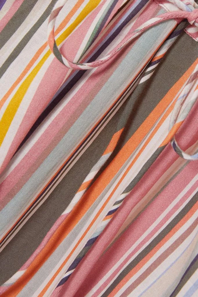 HANNAH Selene belted tiered striped cotton maxi dress 4