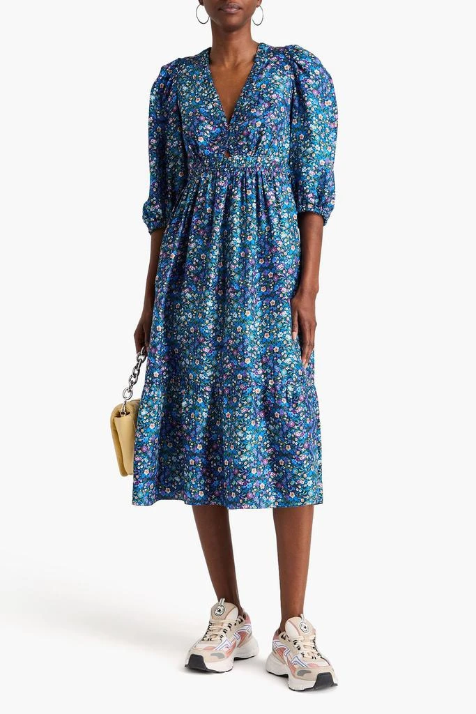 Floral-print silk-twill midi dress  On Sale Now with Up to 60% Off |  Discover Exclusive Deals & Savings at BeyondStyle  Authentic Sandro midi  dresses|clothing|women|dresses|summer dresses with Limited-Time Discounts,  Free Shipping,