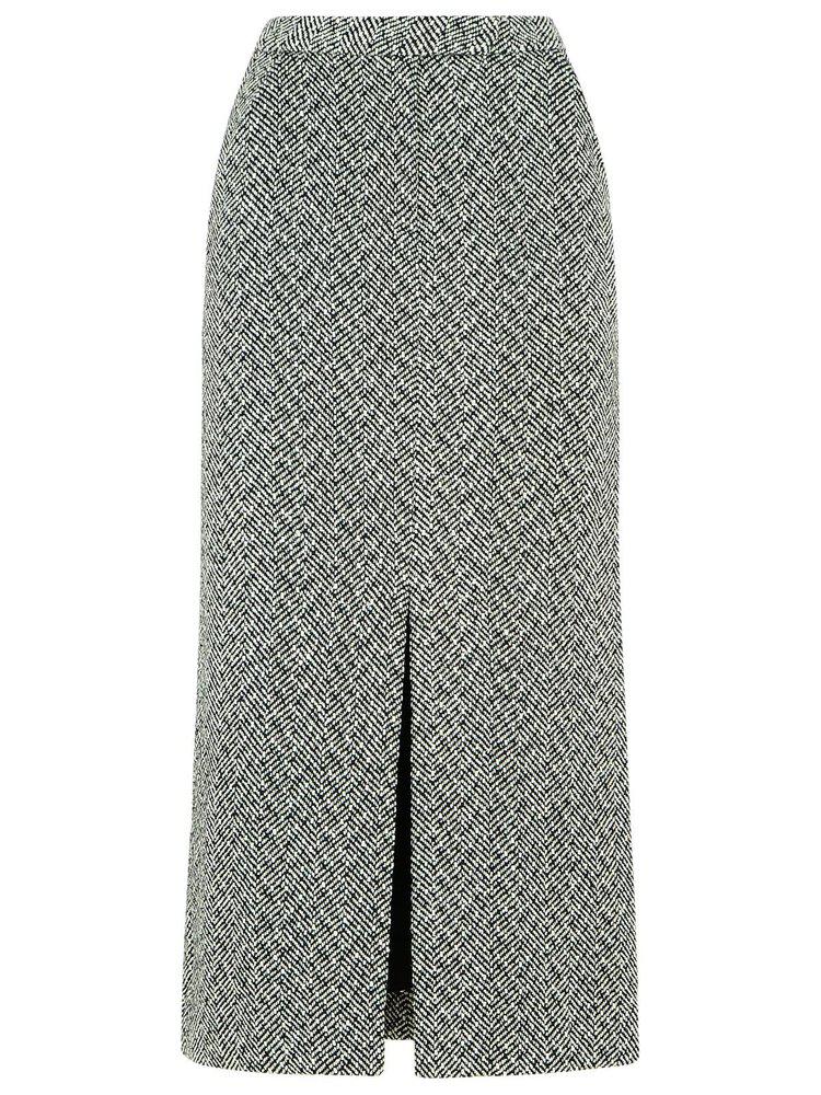 Self Portrait Self-Portrait Herringbone Midi Skirt