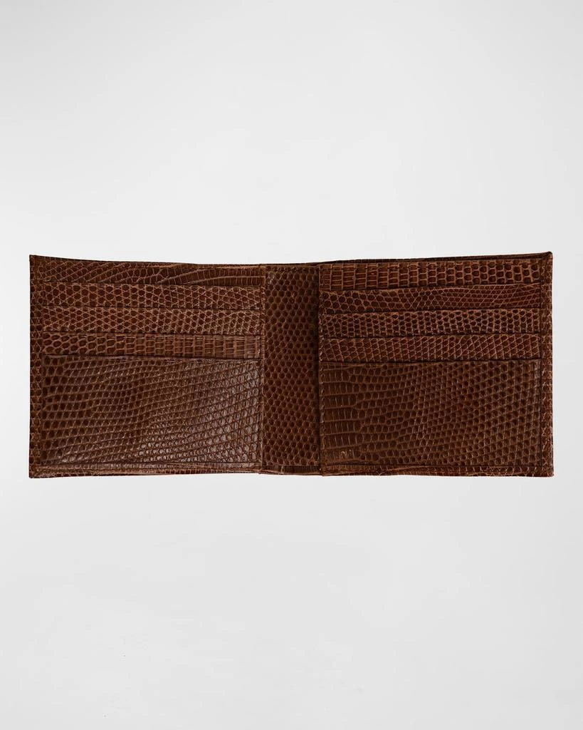 Abas Men's Lizard Leather Bifold Wallet 2