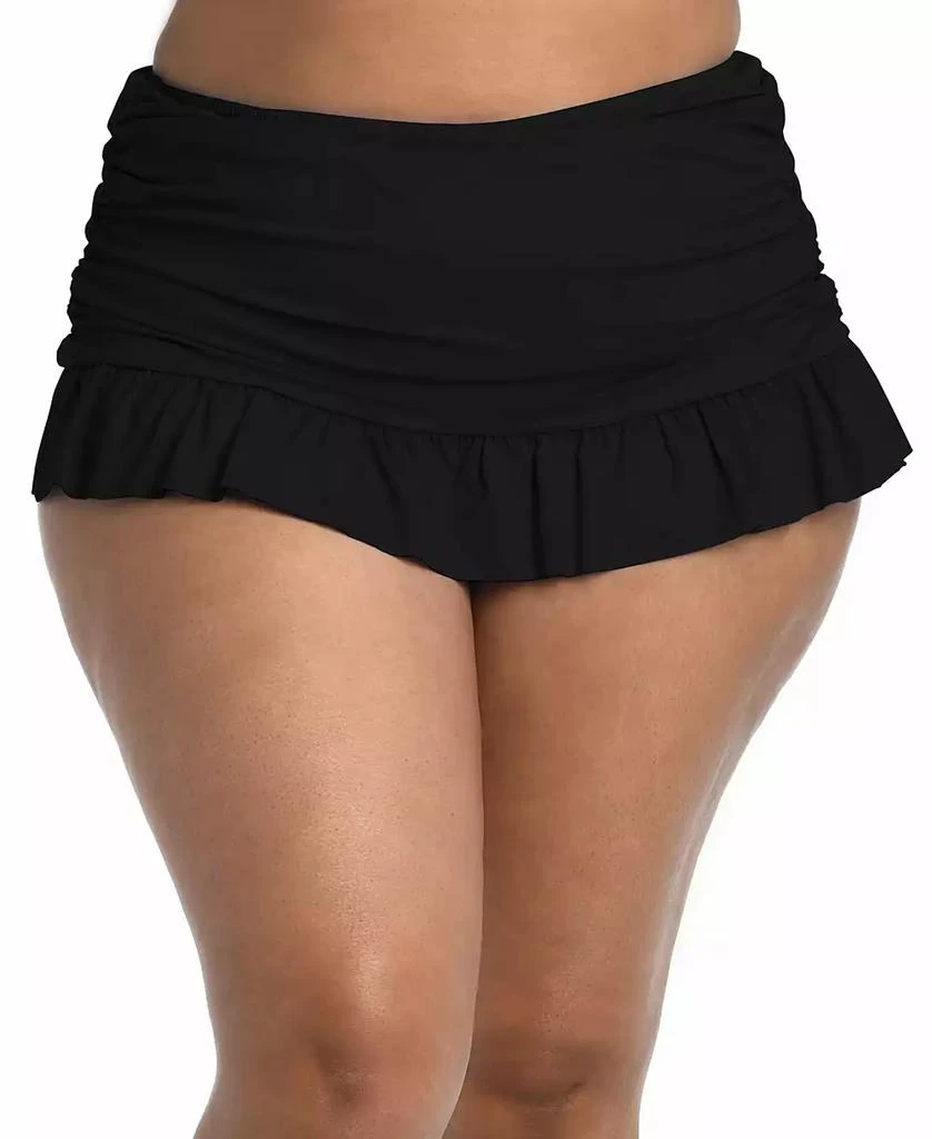 La Blanca Plus Size Island Goddess Skirted Swim Bottoms 1