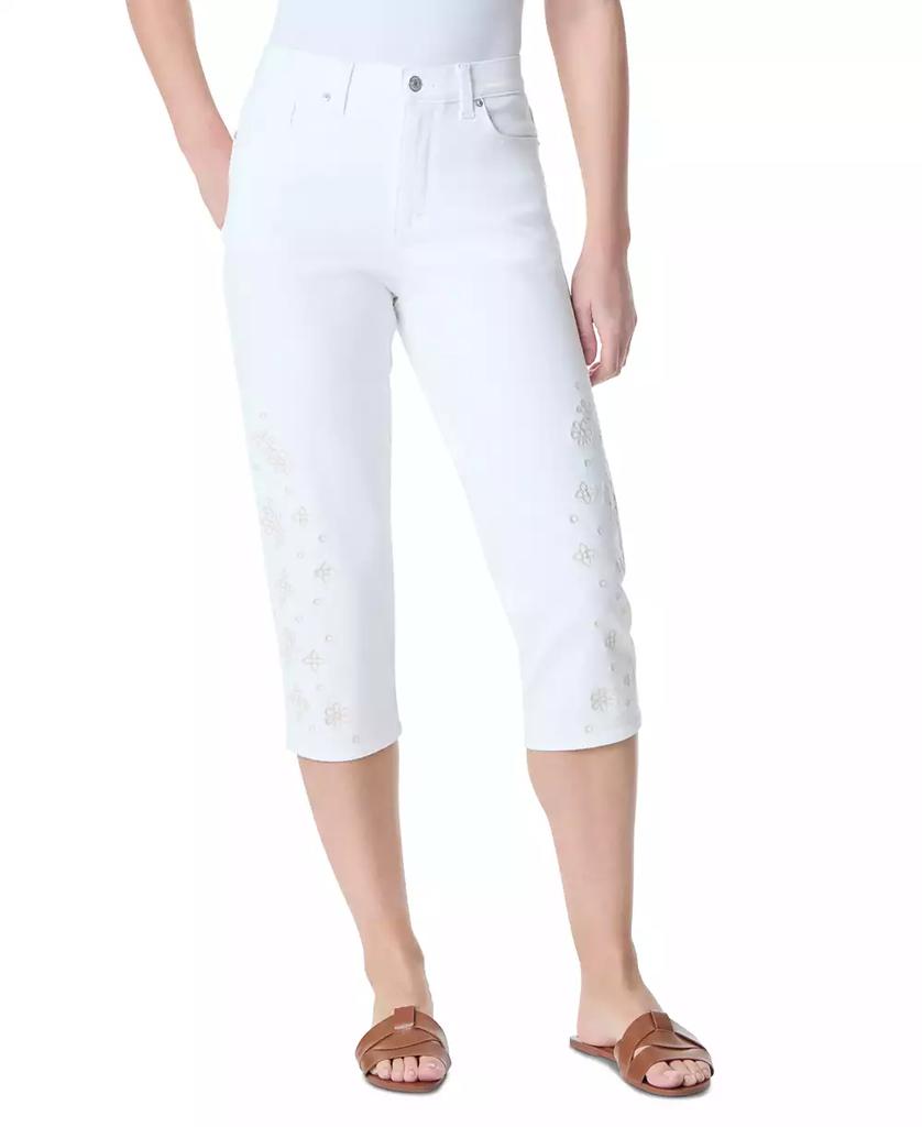 Gloria Vanderbilt Women's Amanda Embroidered Capri Jeans