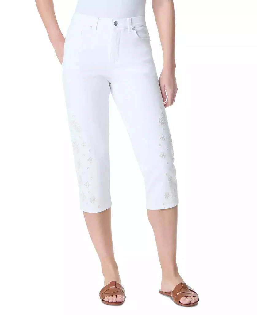 Gloria Vanderbilt Women's Amanda Embroidered Capri Jeans 1