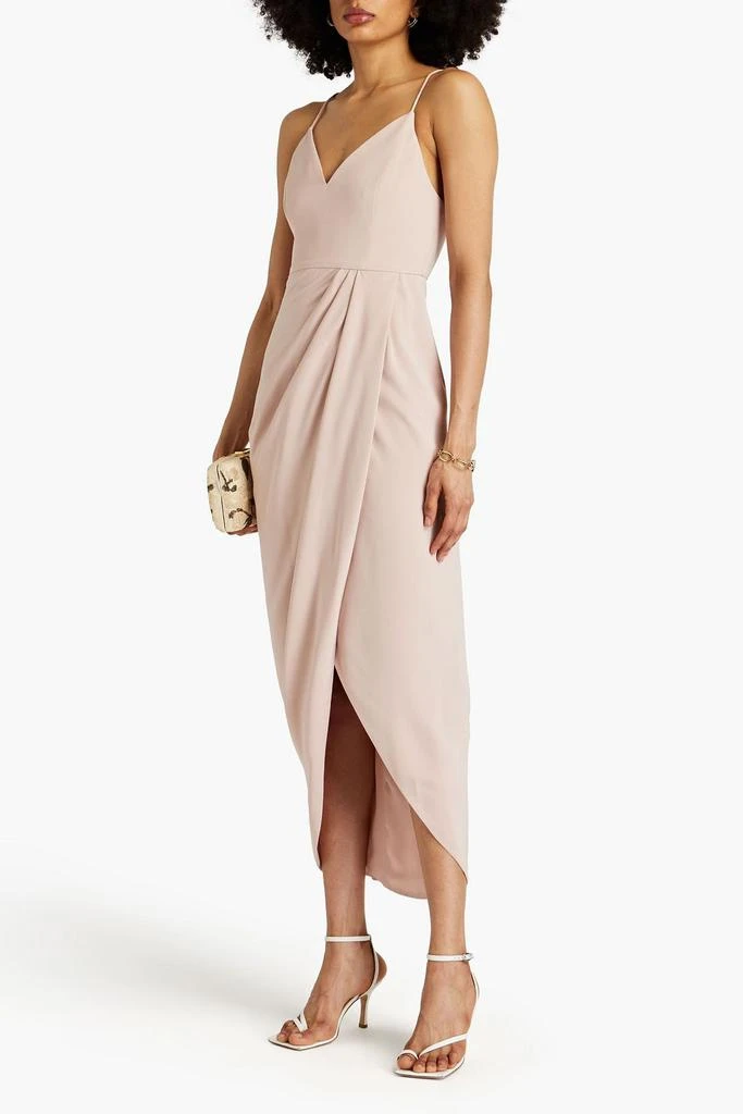 Shona Joy Draped satin midi dress 2