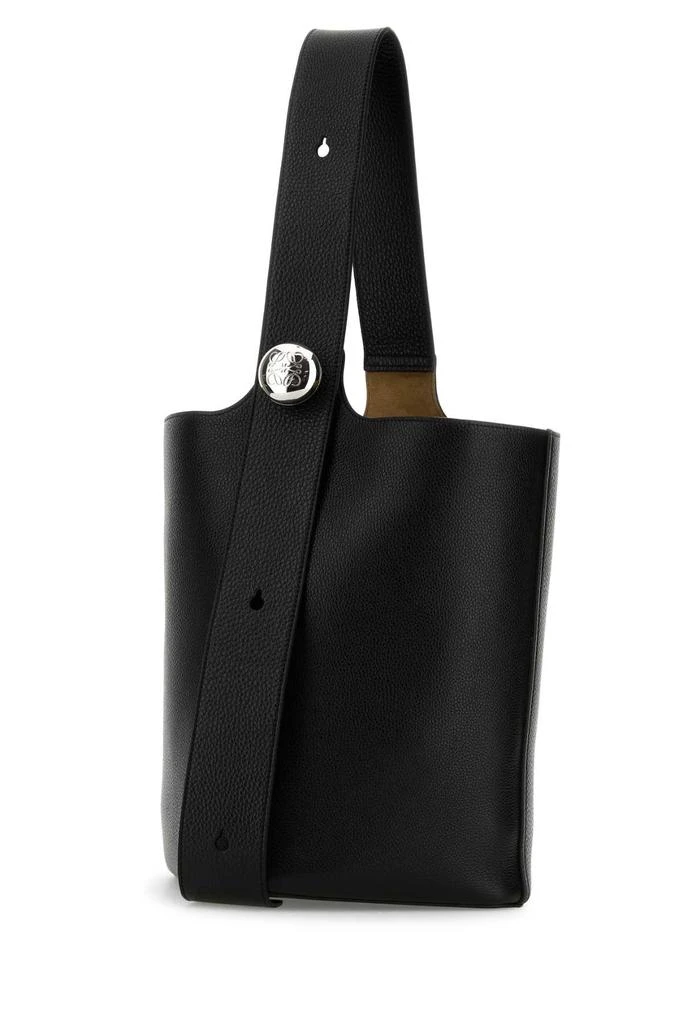 Loewe BLACK LEATHER LARGE PEBBLE BUCKET BAG 2