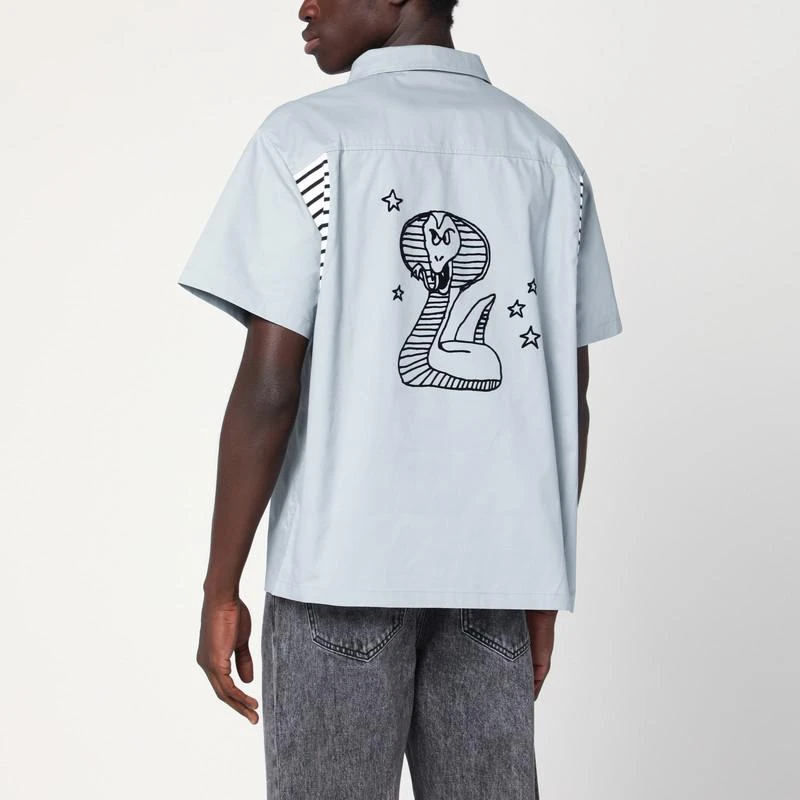 Brain Dead Grey/blue cotton shirt 3