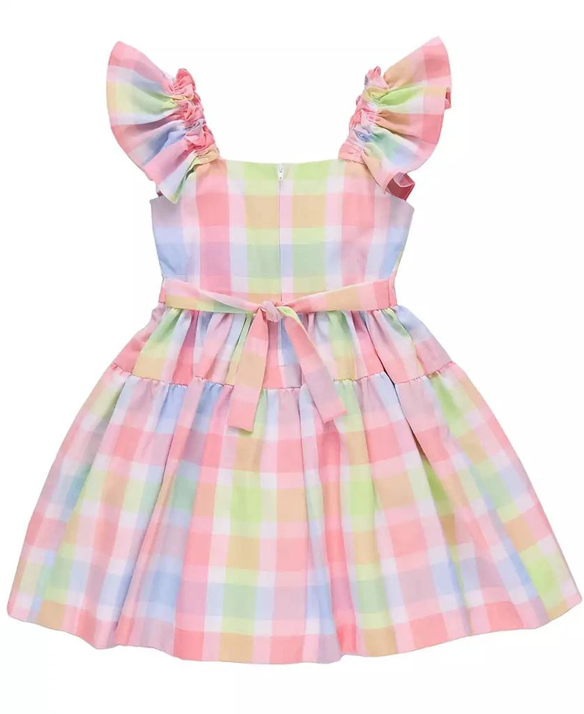 Bonnie Jean Toddler and Little Girls Linen Check Dress 3