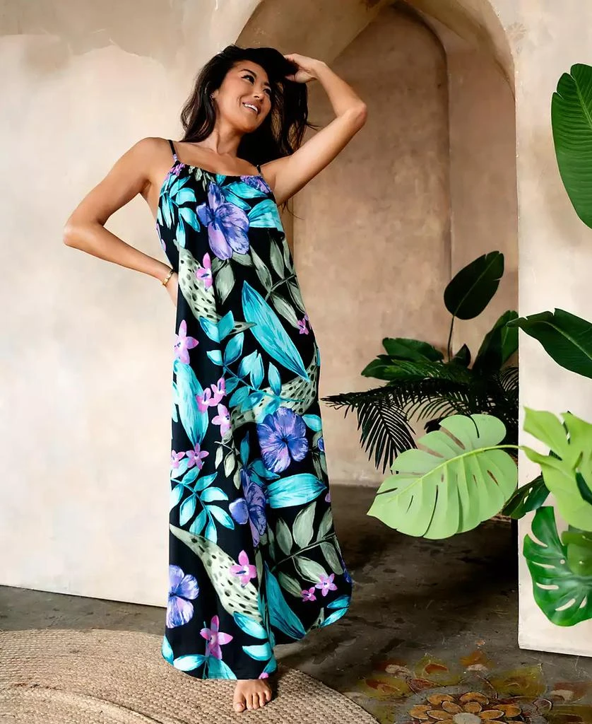 Linea Donatella Women's Rachidah Floral Maxi Nightgown 4