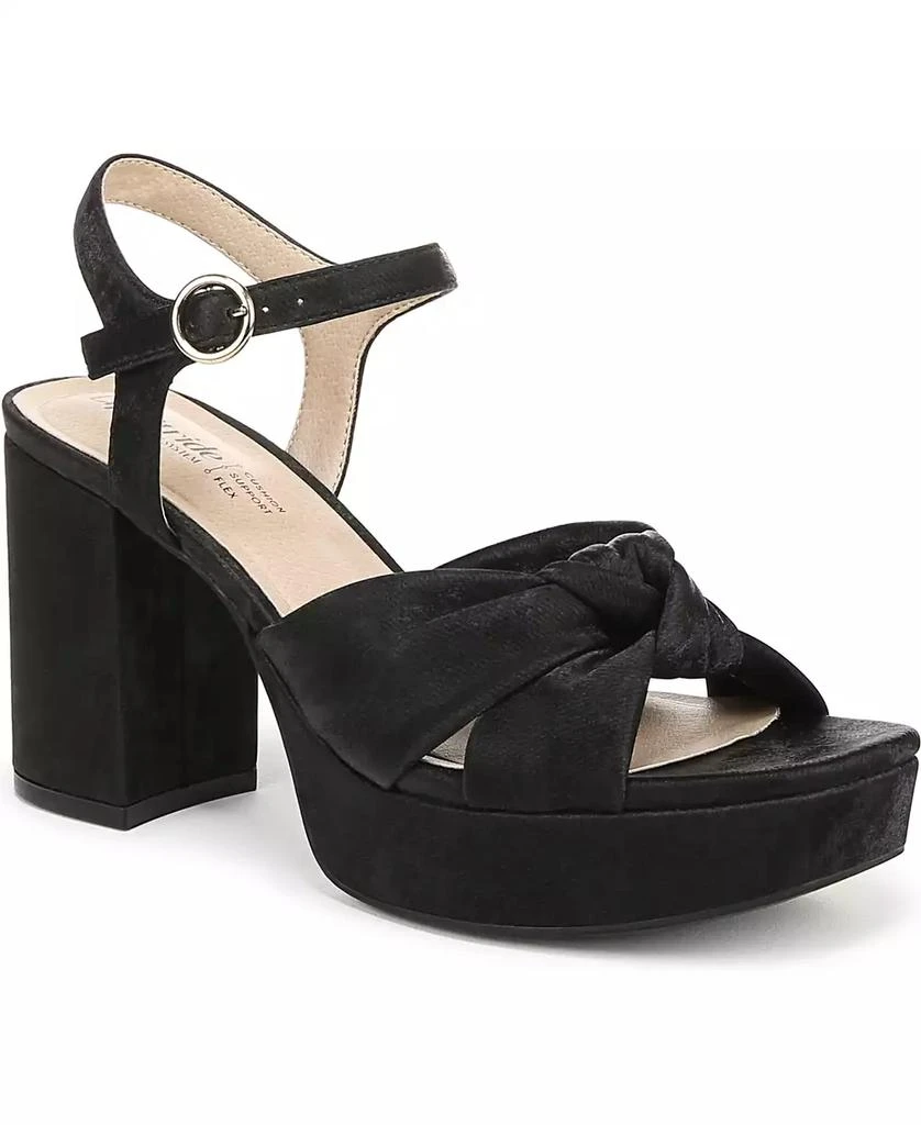 LifeStride Women's August Square Open Toe Platform Sandals 1