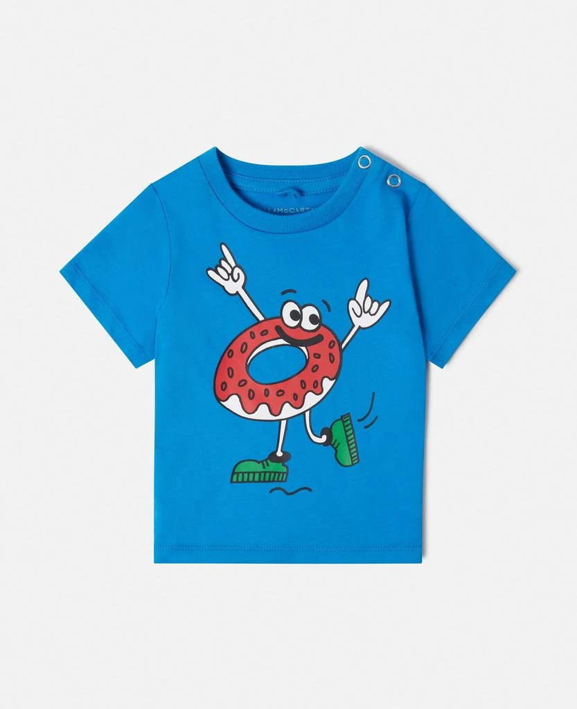 Stella McCartney Stella McCartney - Donut Print T-Shirt, Blue, Size: 18m 1