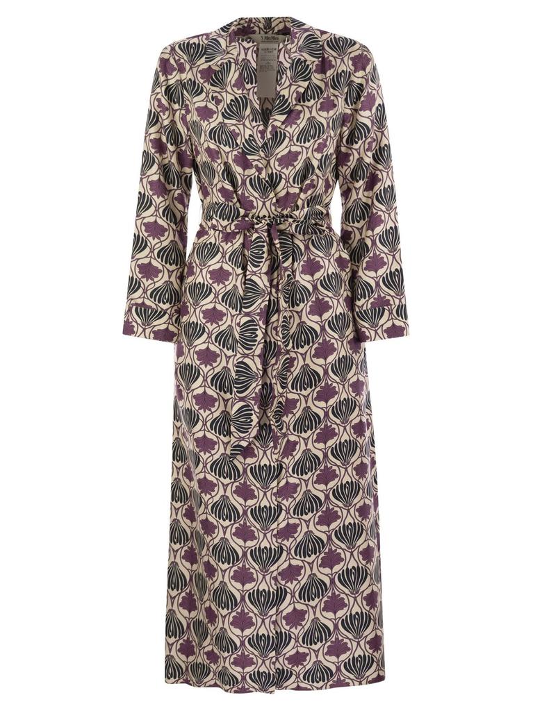 Max Mara Max Mara Agoraio Belted Short-Sleeved Midi Dress