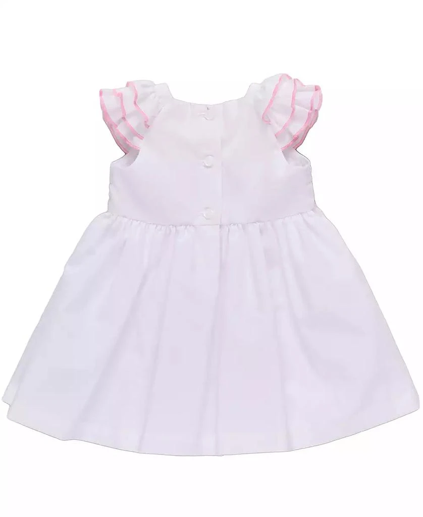 Bonnie Baby Baby Girls Smocked Flutter Sleeved Woven Check Dress 2