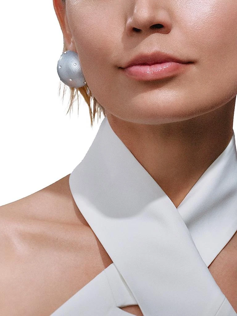 Saulé La Dolce Vita Gaia Mixed-Media Midi Stud Earrings 2