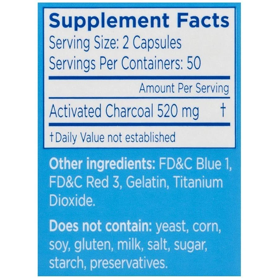 CharcoCaps Activated Charcoal Detox & Digestive Relief 5