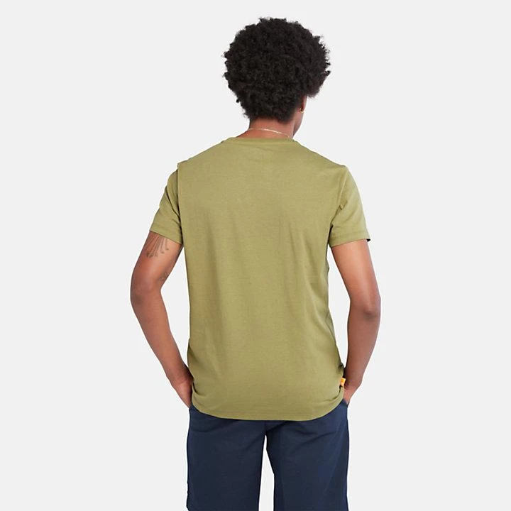 Timberland Slim Tree Logo T-Shirt for Men in Green 4