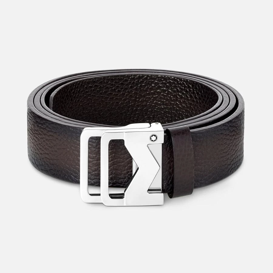 MontBlanc M Buckle Sfumato Leather Belt 131180