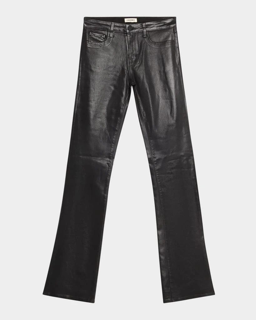 L'Agence Selma High-Rise Coated Sleek Baby Boot Jeans 1