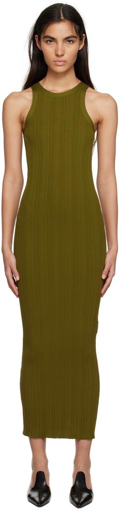 TOTEME Khaki Seamless Midi Dress