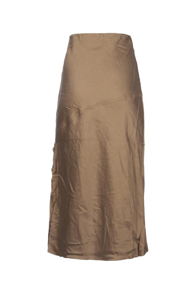 Yuzefi Yuzefi Ruffled Detail Cut-Out Midi Skirt