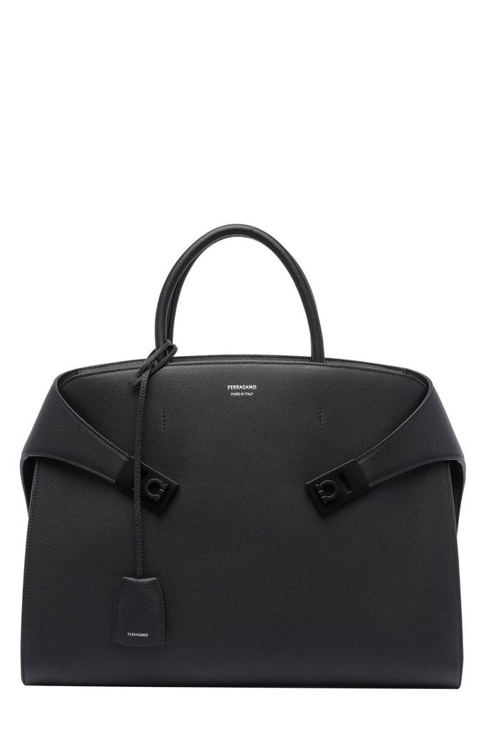 Salvatore Ferragamo Ferragamo Hug Logo Printed Briefcase