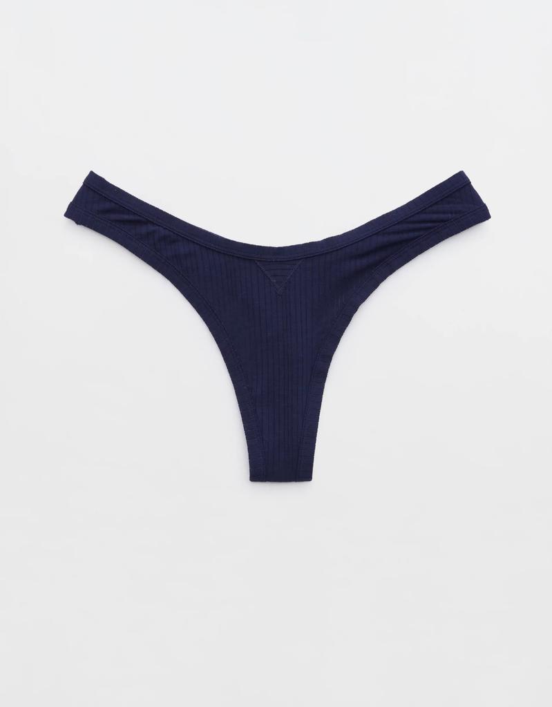 Aerie Superchill Modal Rib Thong Underwear