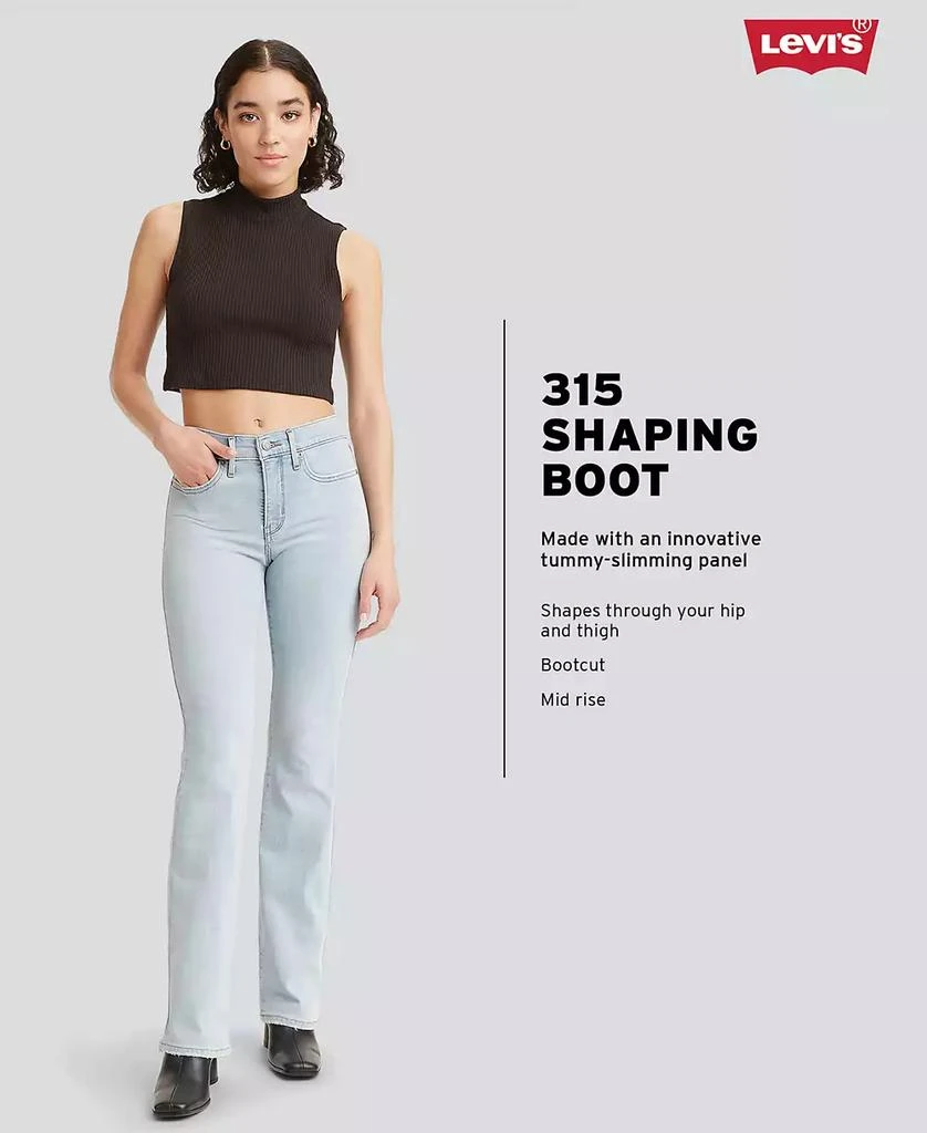 Levi's 315 Shaping Mid Rise Lightweight Bootcut Jeans 4