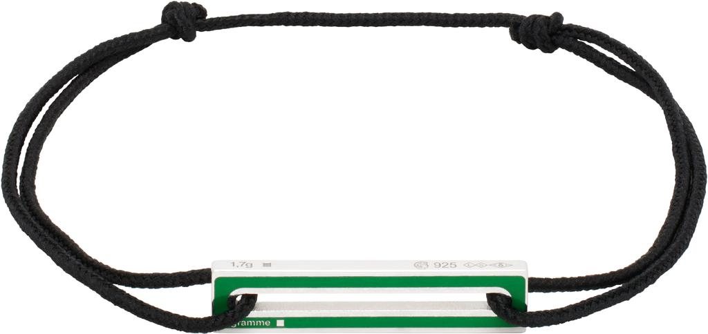Le Gramme Black Lacquered Cord 'Le 1.7g' Bracelet