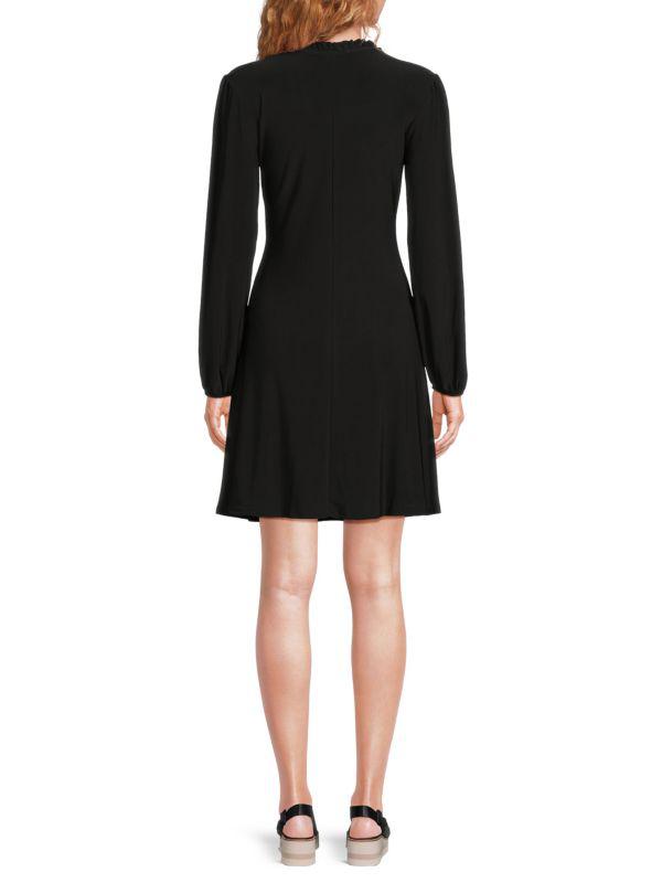 TASH + SOPHIE Tie Neck Mini Dress