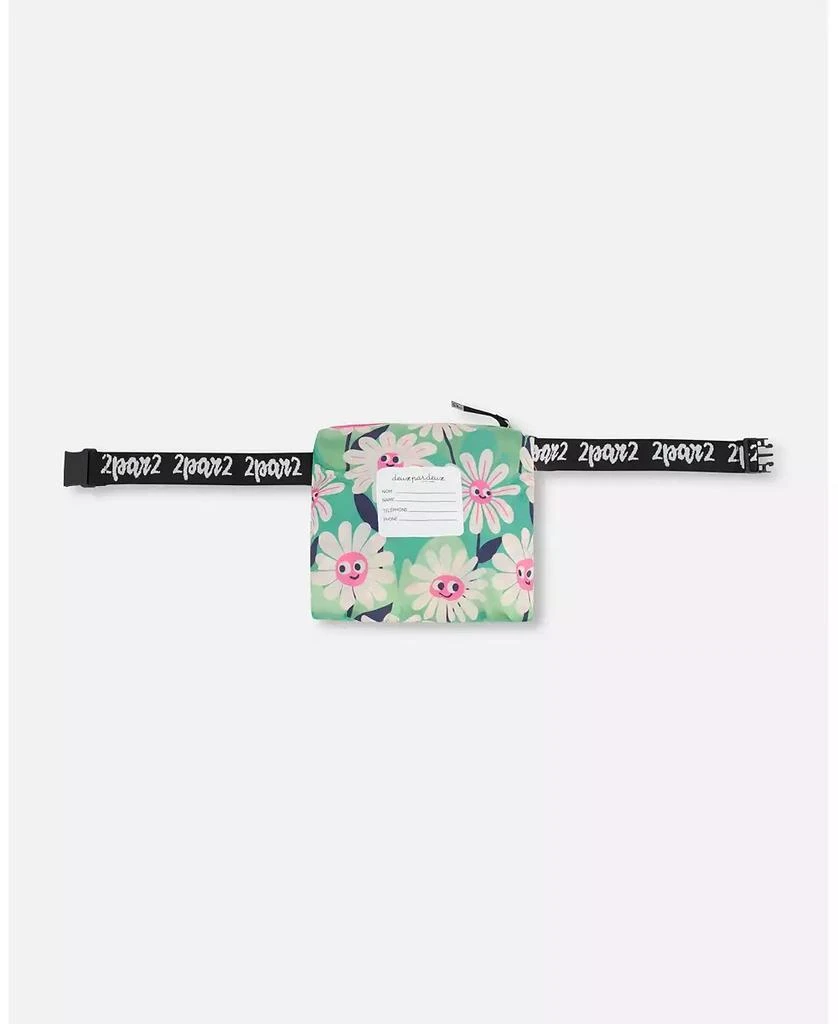 Deux par Deux Toddler Packable Windbreaker in Polyester Smiling Flower Print 6