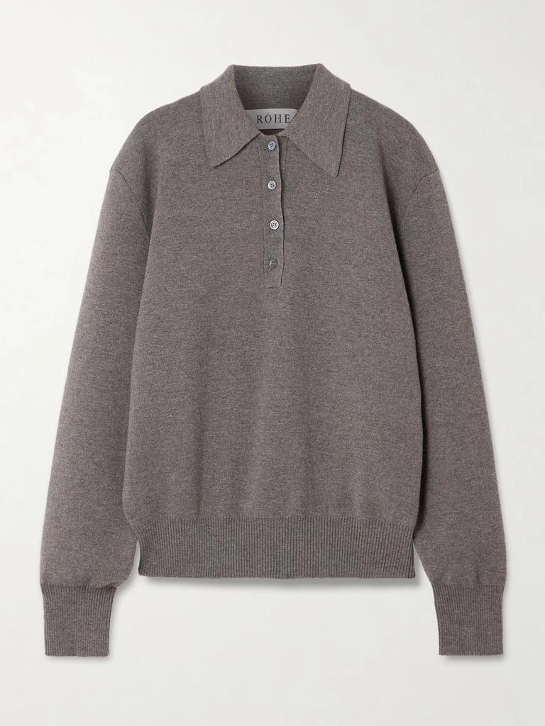 RÓHE Wool And Cashmere-blend Polo Shirt