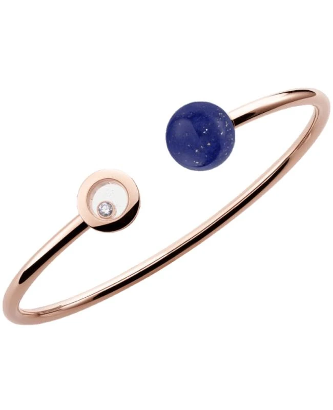 Chopard 85A619-5502 Chopard Happy Diamonds Planet 18K Rose Gold, Diamond and Lapis Lazuli Size M Bracelet 1
