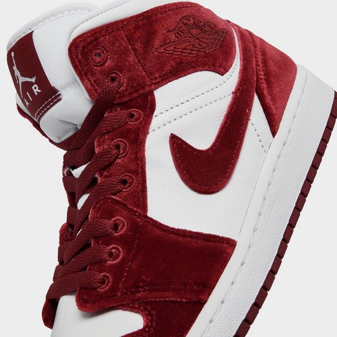 women's air jordan retro 1 mid se premium casual shoes