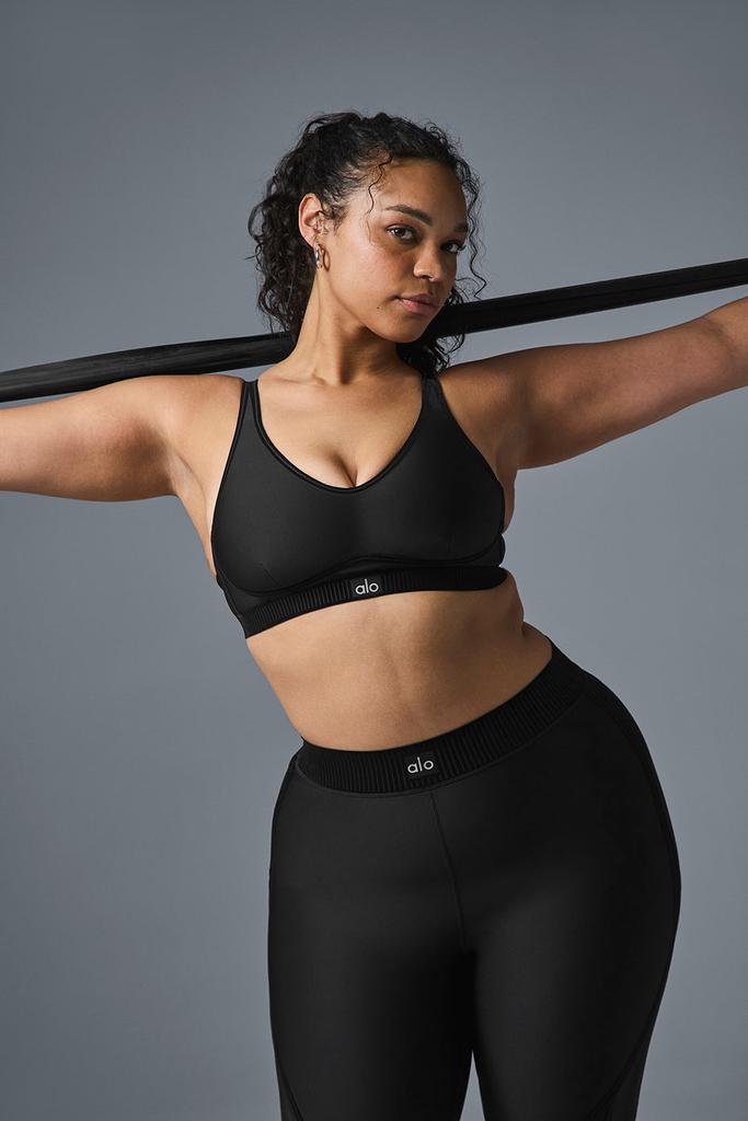 Airlift High-Waist 7/8 Corset Legging - Black | Alo Yoga